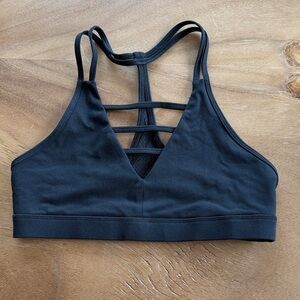 ZYIA Black Strappy Sports Bralette